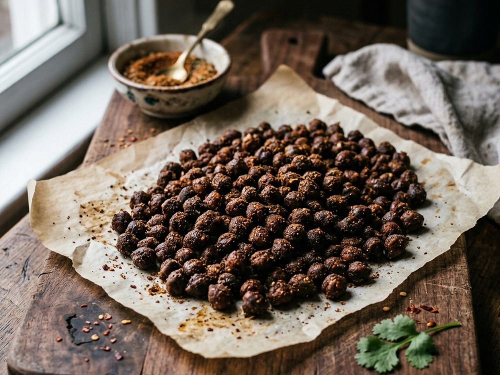 Crispy Masala Chickpeas