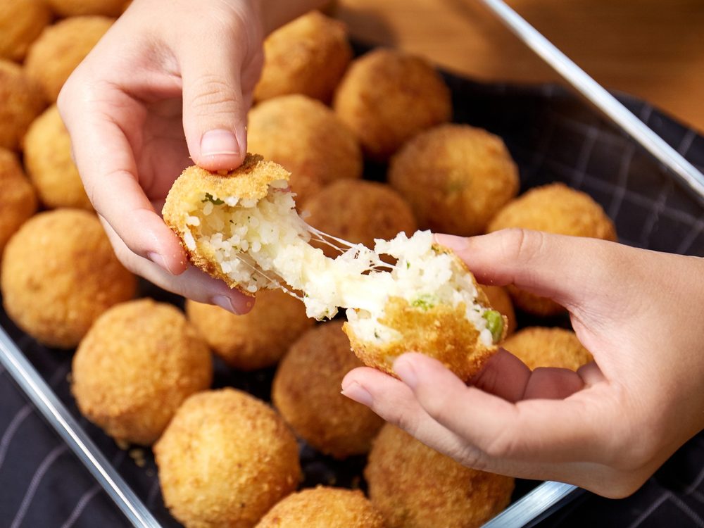 Leftover Rice Cheese Balls